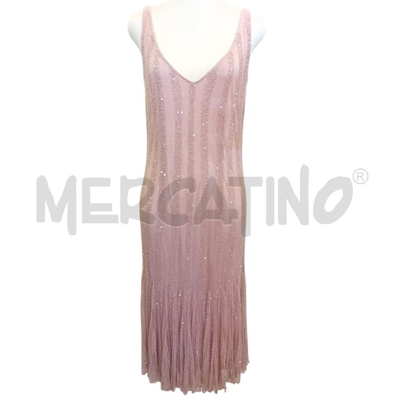 ABITO DONNA LUISA SPAGNOLI ROSA ANTICO TULLE PERLINE | Mercatino dell'Usato Cesenatico 2