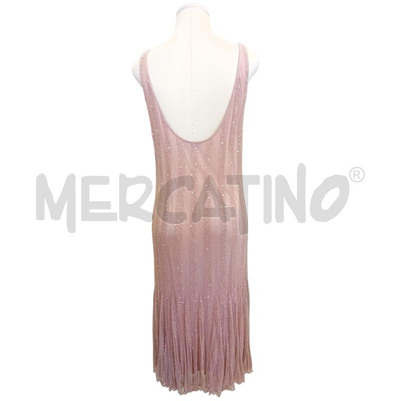 ABITO DONNA LUISA SPAGNOLI ROSA ANTICO TULLE PERLINE | Mercatino dell'Usato Cesenatico 3