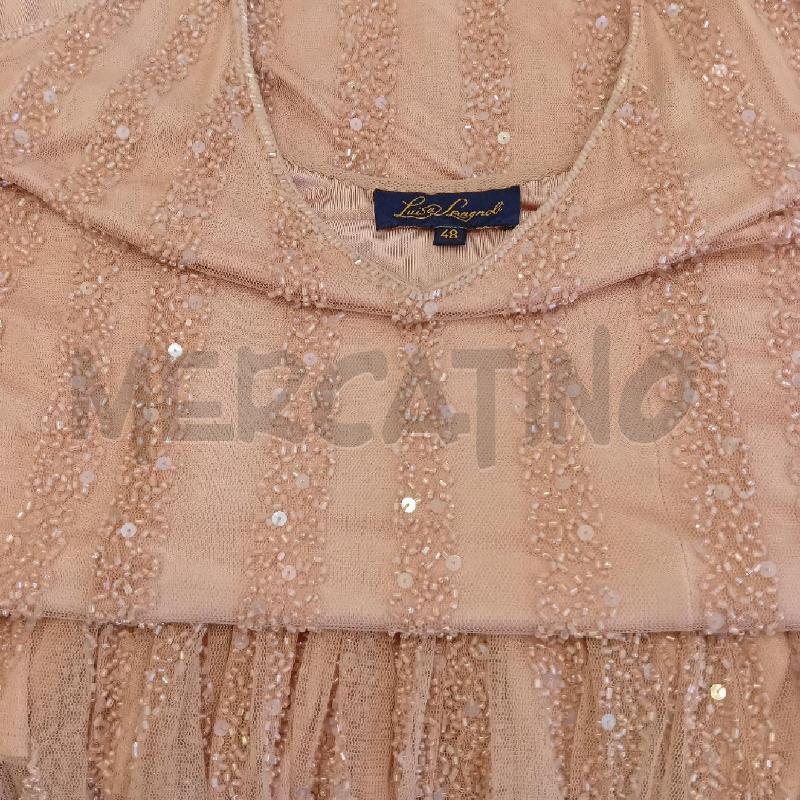 ABITO DONNA LUISA SPAGNOLI ROSA ANTICO TULLE PERLINE | Mercatino dell'Usato Cesenatico 4