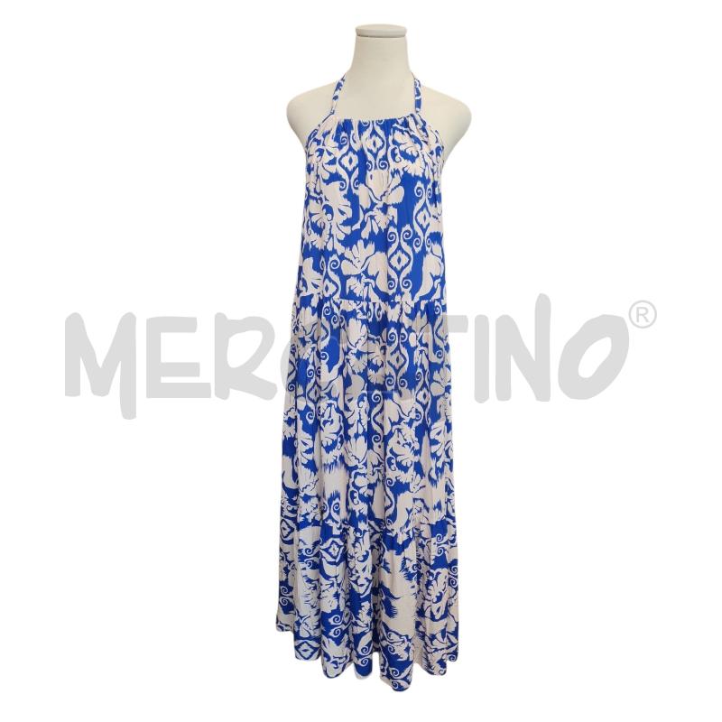 ABITO DONNA PANNA BLU  FIORI  | Mercatino dell'Usato Cesenatico 1