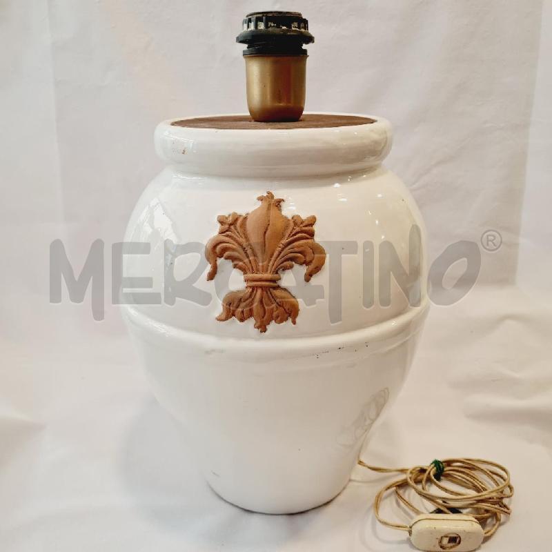 BASE LAMPADA  TERRACOTTA  SMALTATA  | Mercatino dell'Usato Cesenatico 1