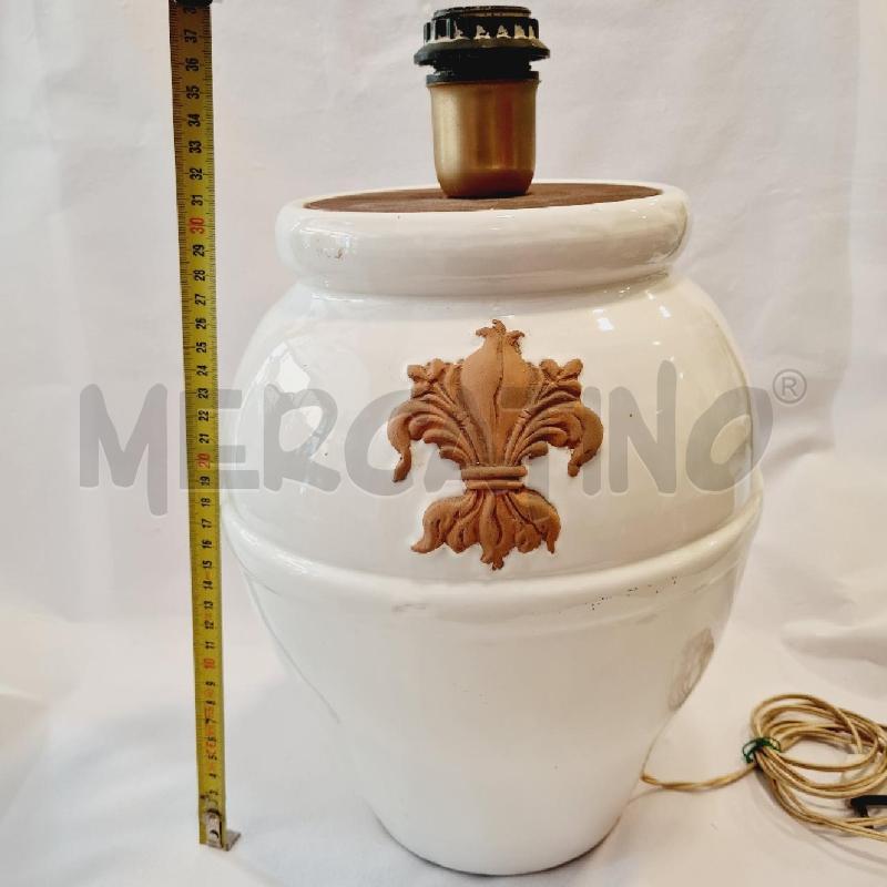 BASE LAMPADA  TERRACOTTA  SMALTATA  | Mercatino dell'Usato Cesenatico 5