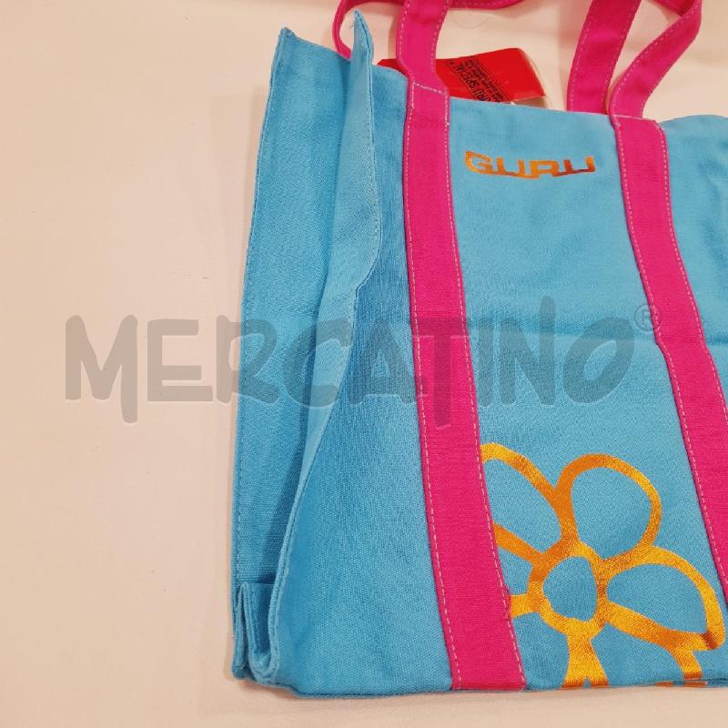 BORSA DONNA GURU TESSUTO TURCHESE | Mercatino dell'Usato Cesenatico 3