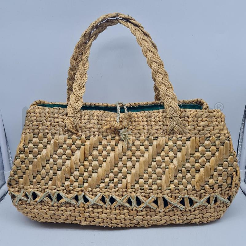 BORSA DONNA PAGLIA  INTERNO VERDE | Mercatino dell'Usato Cesenatico 1
