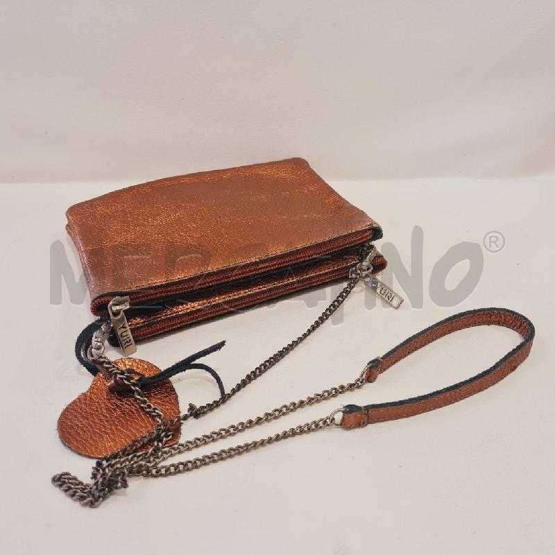 BORSA DONNA YURI PELLE BRONZO  | Mercatino dell'Usato Cesenatico 2