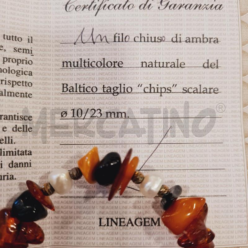 BRACCIALETTO AMBRA  E PERLE COLTIVATE | Mercatino dell'Usato Cesenatico 3