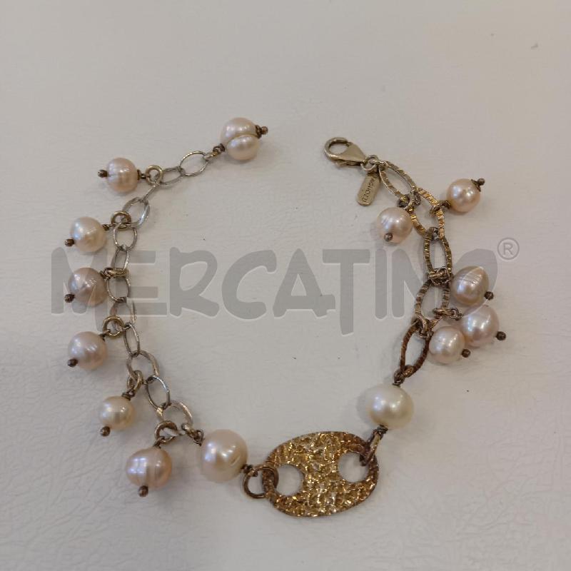 BRACCIALE MAGLIOZZI PERLE CATENA CHIUSURA A | Mercatino dell'Usato Cesenatico 1