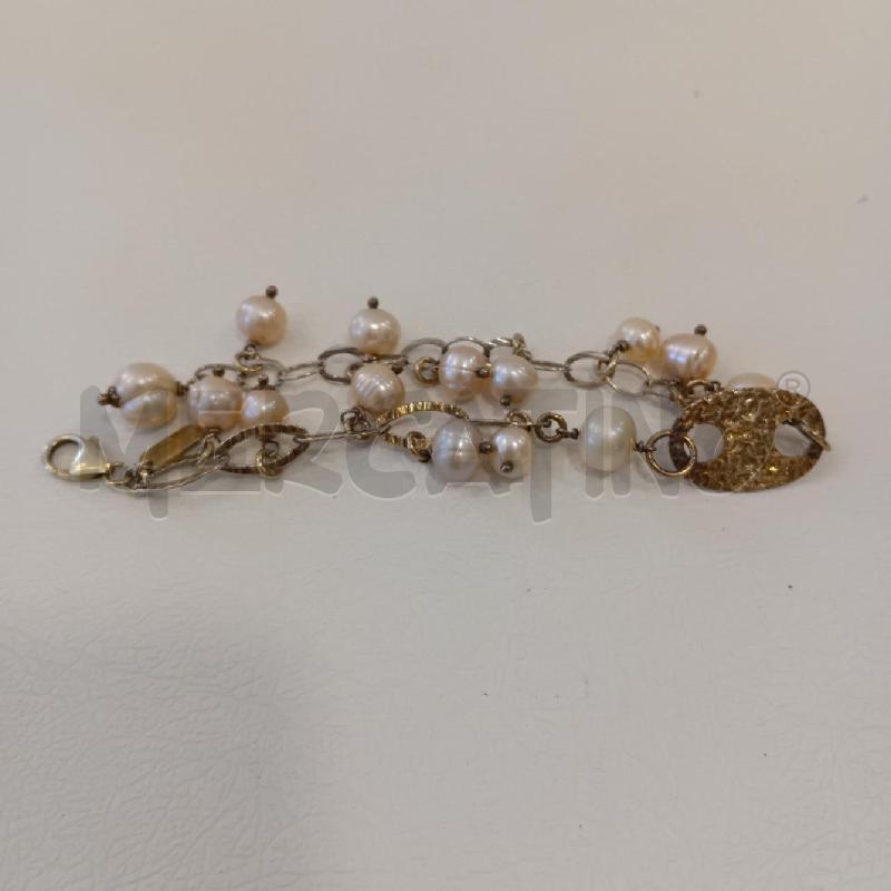 BRACCIALE MAGLIOZZI PERLE CATENA CHIUSURA A | Mercatino dell'Usato Cesenatico 3