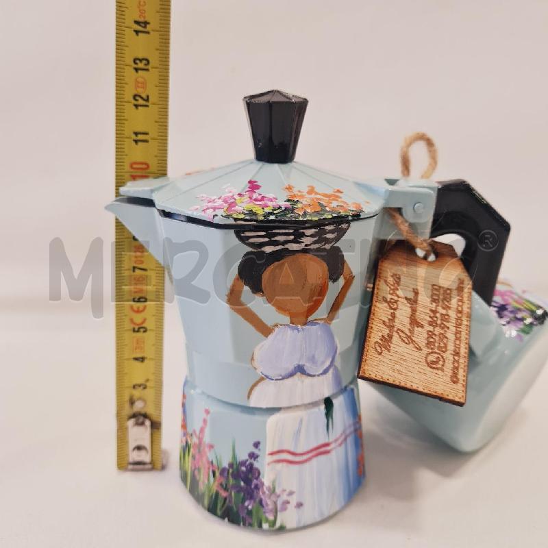 CAFFETTIERA E TAZZA DIPINTA  | Mercatino dell'Usato Cesenatico 3