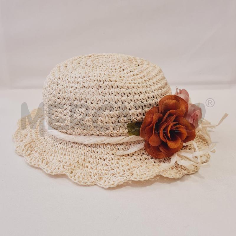 CAPPELLO DONNA PAGLIA NATURALE FIORE  | Mercatino dell'Usato Cesenatico 1
