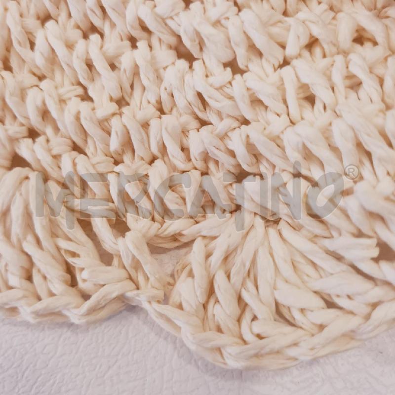CAPPELLO DONNA PAGLIA NATURALE FIORE  | Mercatino dell'Usato Cesenatico 4