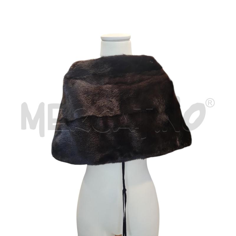 CAPPOTTO DONNA MAX MARA BLU CON CAPPA VISONE | Mercatino dell'Usato Cesenatico 5