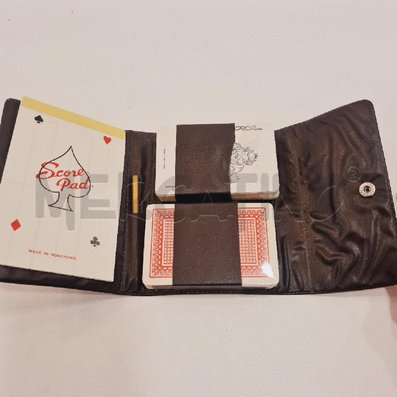 CARTE DA GIOCO CUSTODIA ECOPELLE | Mercatino dell'Usato Cesenatico 1