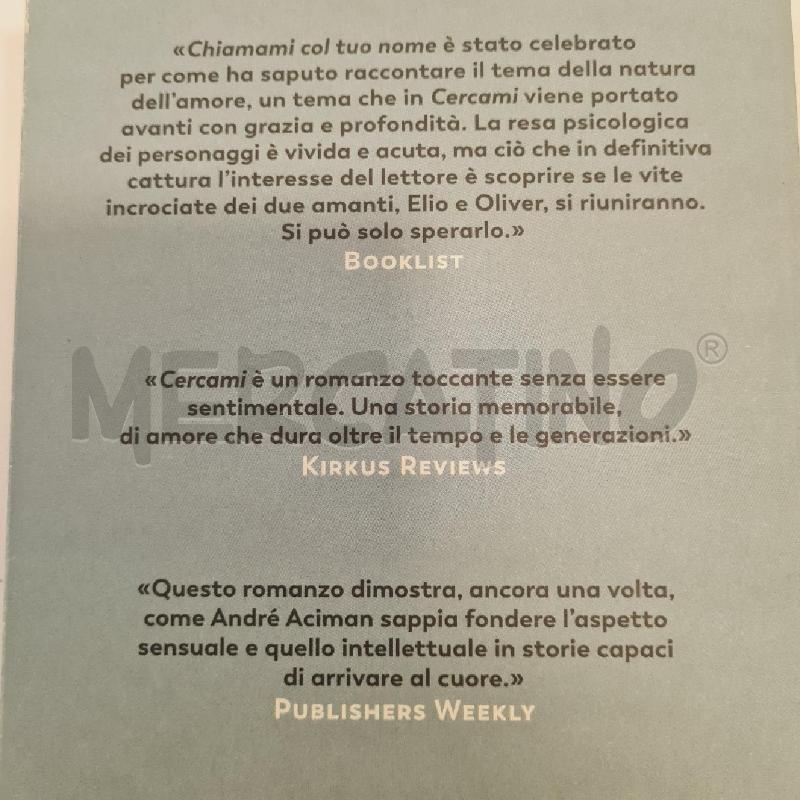 CERCAMI ANDRE ACIMAN | Mercatino dell'Usato Cesenatico 2