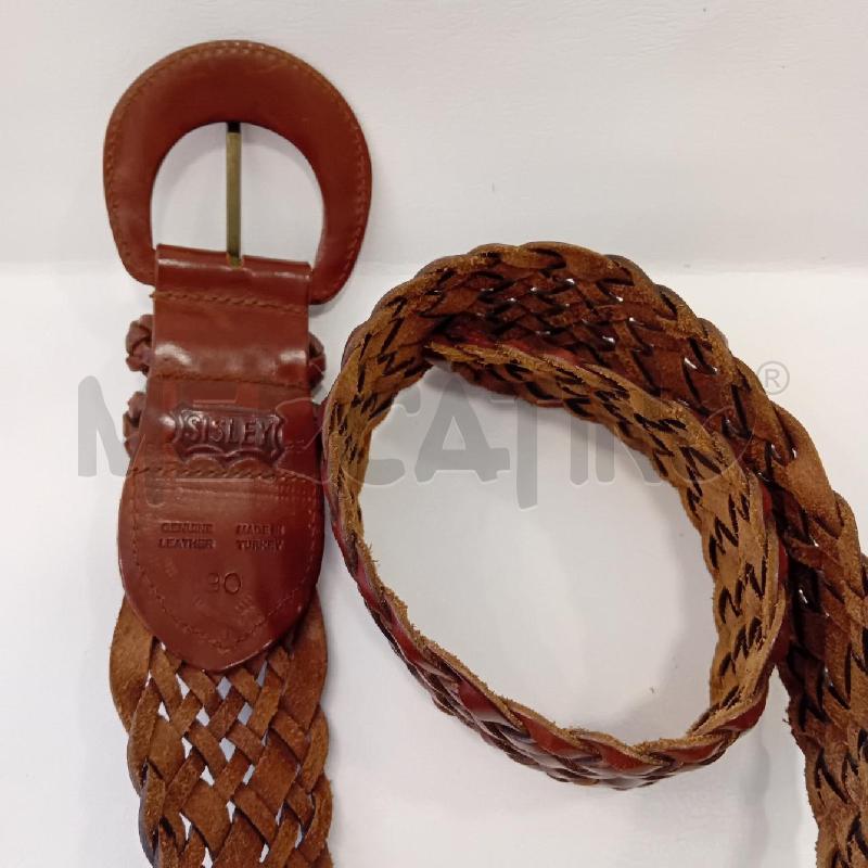 CINTURA DONNA SISLEY  INTRECCIATA CUOIO  | Mercatino dell'Usato Cesenatico 2