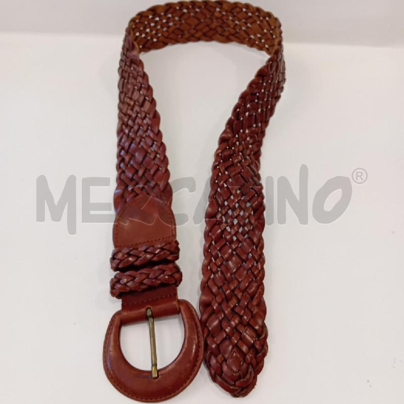 CINTURA DONNA SISLEY  INTRECCIATA CUOIO  | Mercatino dell'Usato Cesenatico 4