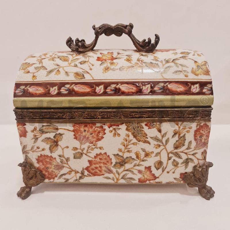 COFANETTO CERAMICA BRONZO INGLESE  | Mercatino dell'Usato Cesenatico 1