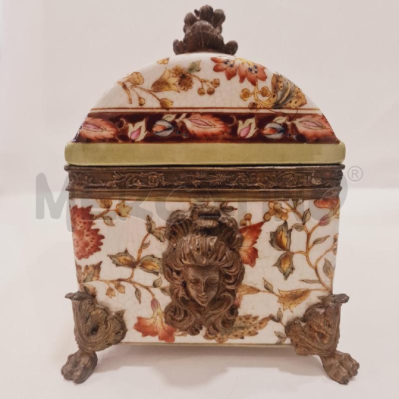 COFANETTO CERAMICA BRONZO INGLESE  | Mercatino dell'Usato Cesenatico 5