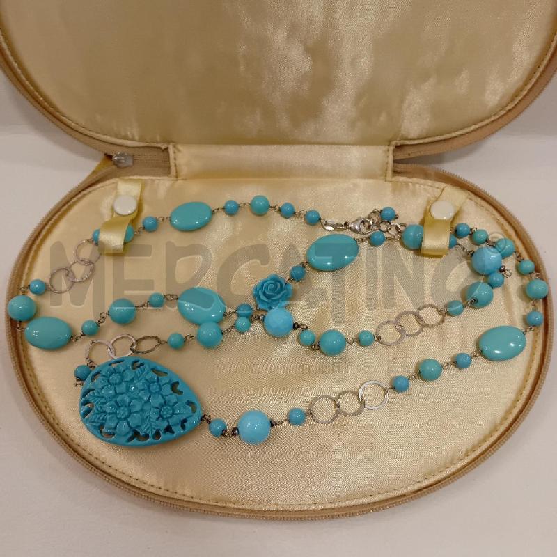 COLLANA AMAZZONITE  + ANELLI | Mercatino dell'Usato Cesenatico 1