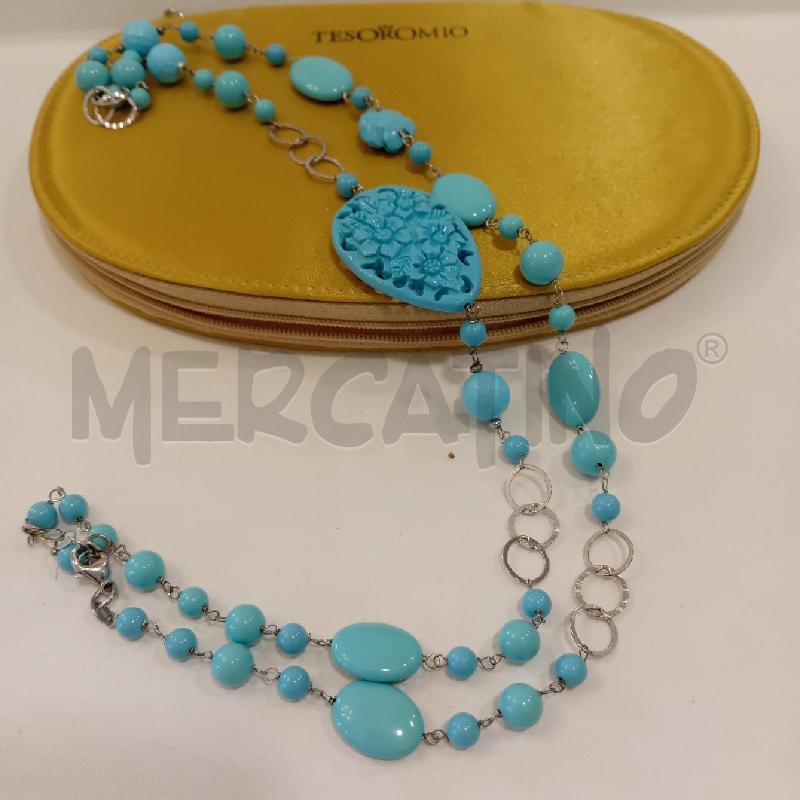 COLLANA AMAZZONITE  + ANELLI | Mercatino dell'Usato Cesenatico 2