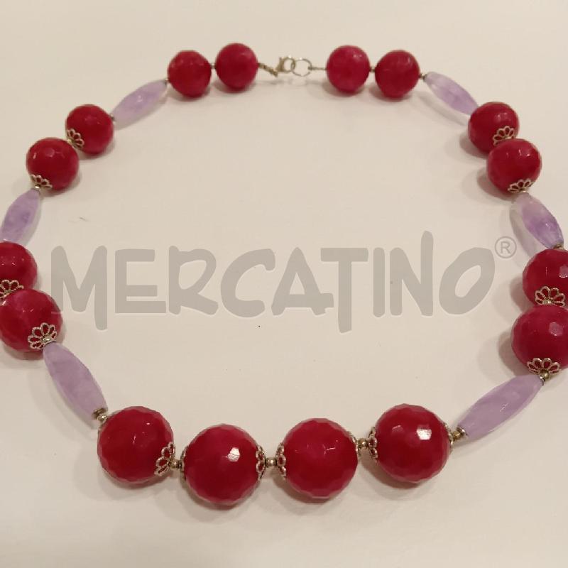 COLLANA AMETISTA E PIETRA DI RUBINO  | Mercatino dell'Usato Cesenatico 2