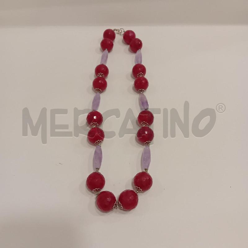COLLANA AMETISTA E PIETRA DI RUBINO  | Mercatino dell'Usato Cesenatico 4