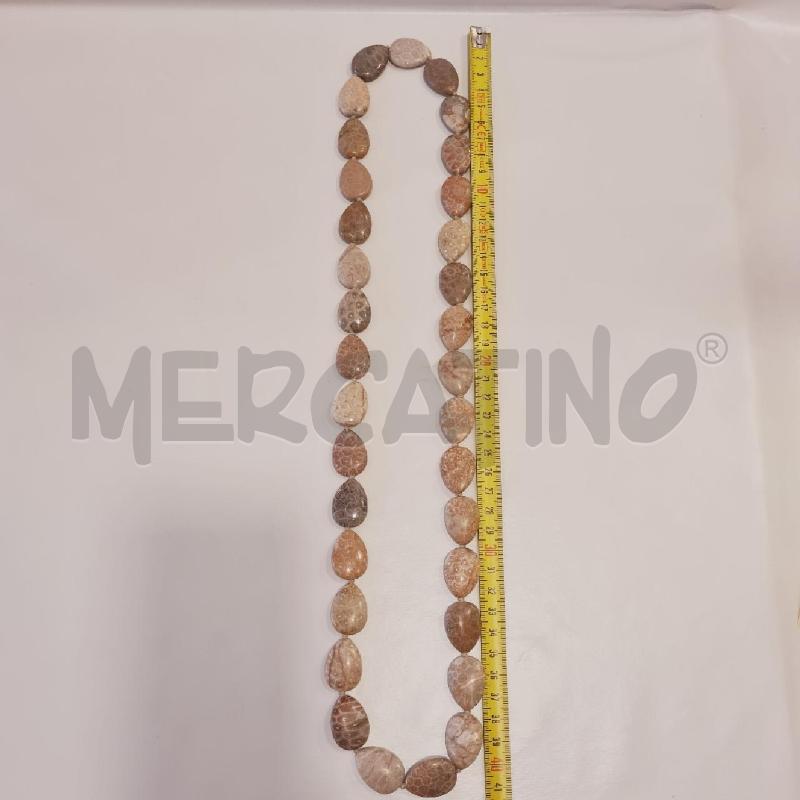 COLLANA CORALLO AGATIZZATO A GOCCIA | Mercatino dell'Usato Cesenatico 3