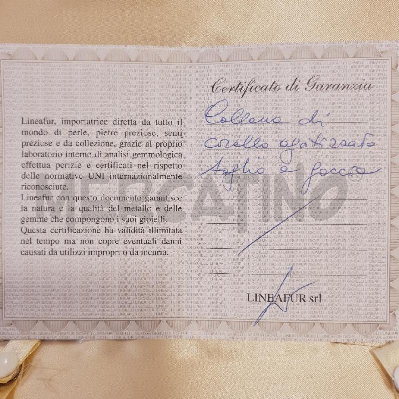 COLLANA CORALLO AGATIZZATO A GOCCIA | Mercatino dell'Usato Cesenatico 4