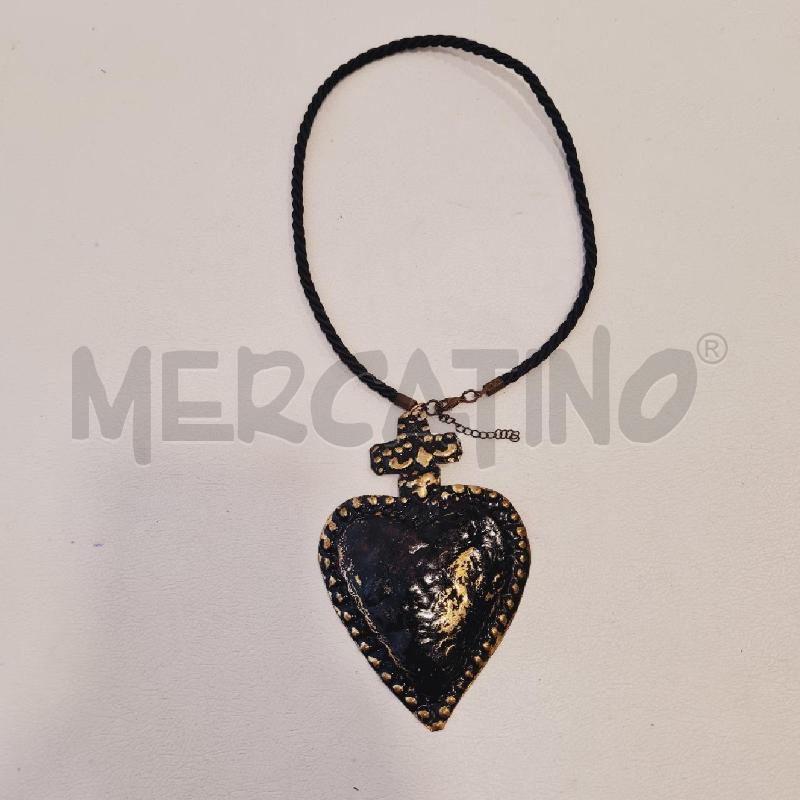 COLLANA CORDA CUORE METALLO | Mercatino dell'Usato Cesenatico 1