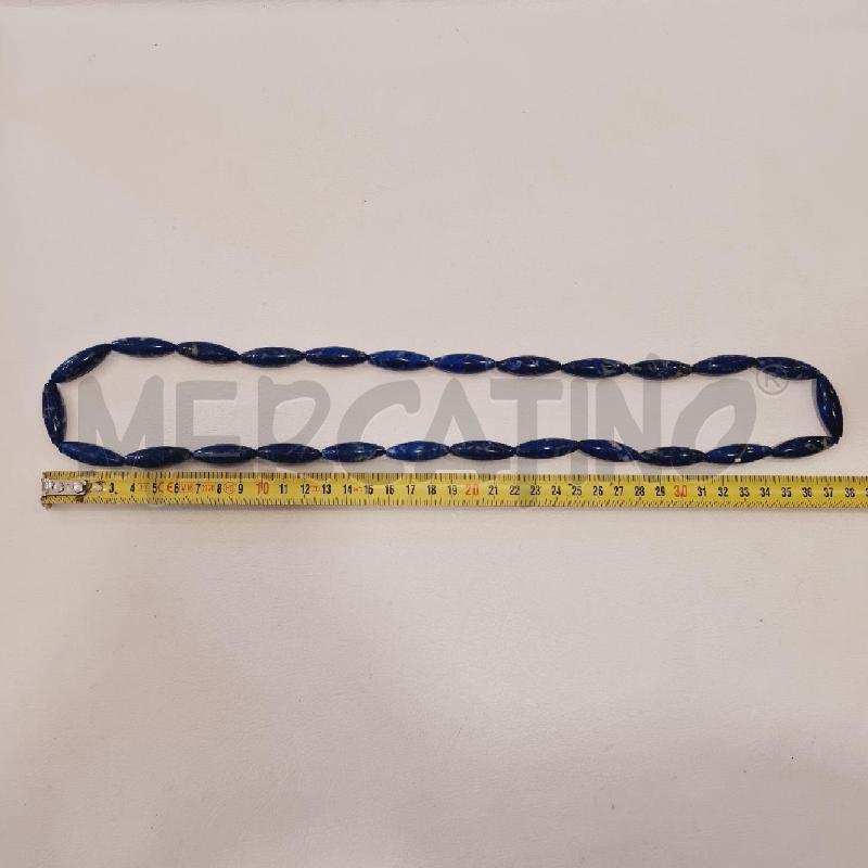 COLLANA LAPISLAZZULI NATURALI TAGLIO NAVETTE  | Mercatino dell'Usato Cesenatico 4