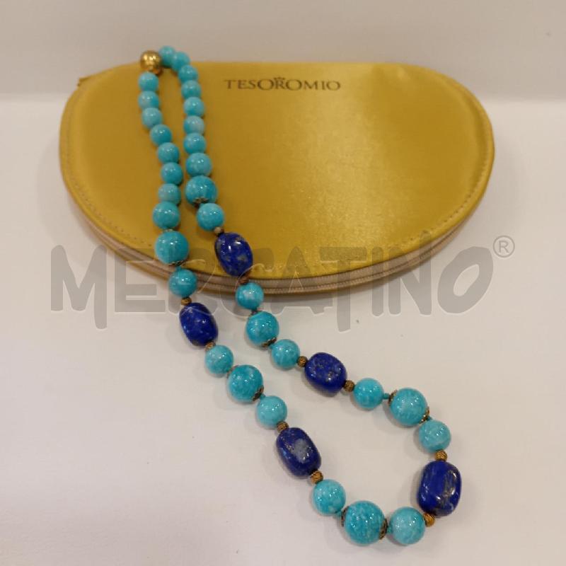 COLLANA LAPIS E PIETRA  DURA AZZURRA | Mercatino dell'Usato Cesenatico 2
