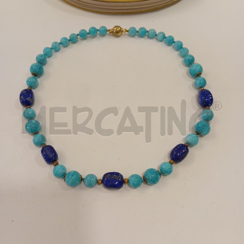 COLLANA LAPIS E PIETRA  DURA AZZURRA | Mercatino dell'Usato Cesenatico 4