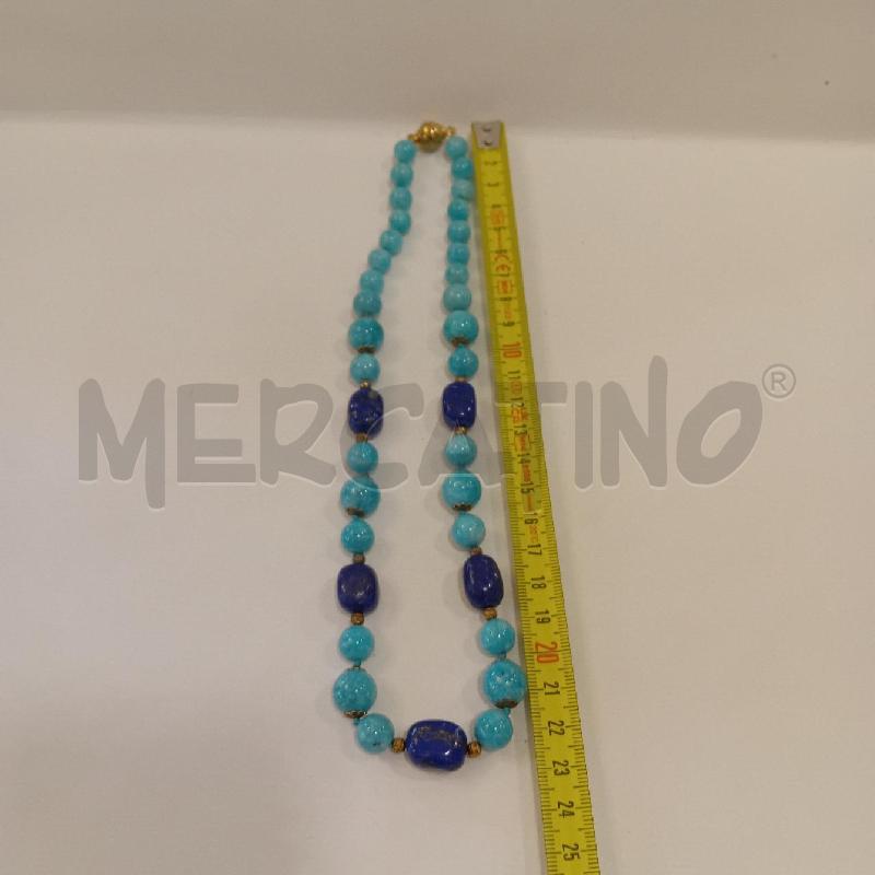 COLLANA LAPIS E PIETRA  DURA AZZURRA | Mercatino dell'Usato Cesenatico 5