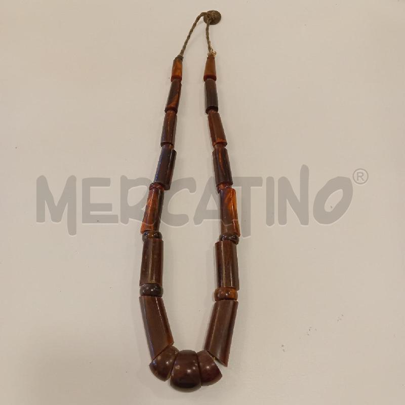COLLANA LEGNO TUBOLARE | Mercatino dell'Usato Cesenatico 1