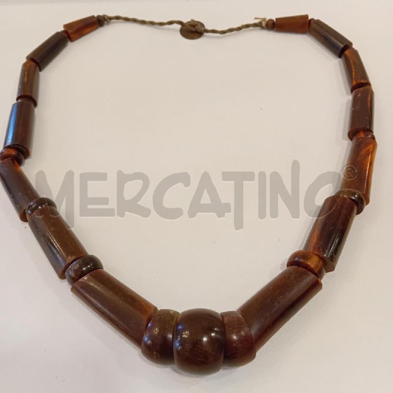 COLLANA LEGNO TUBOLARE | Mercatino dell'Usato Cesenatico 2