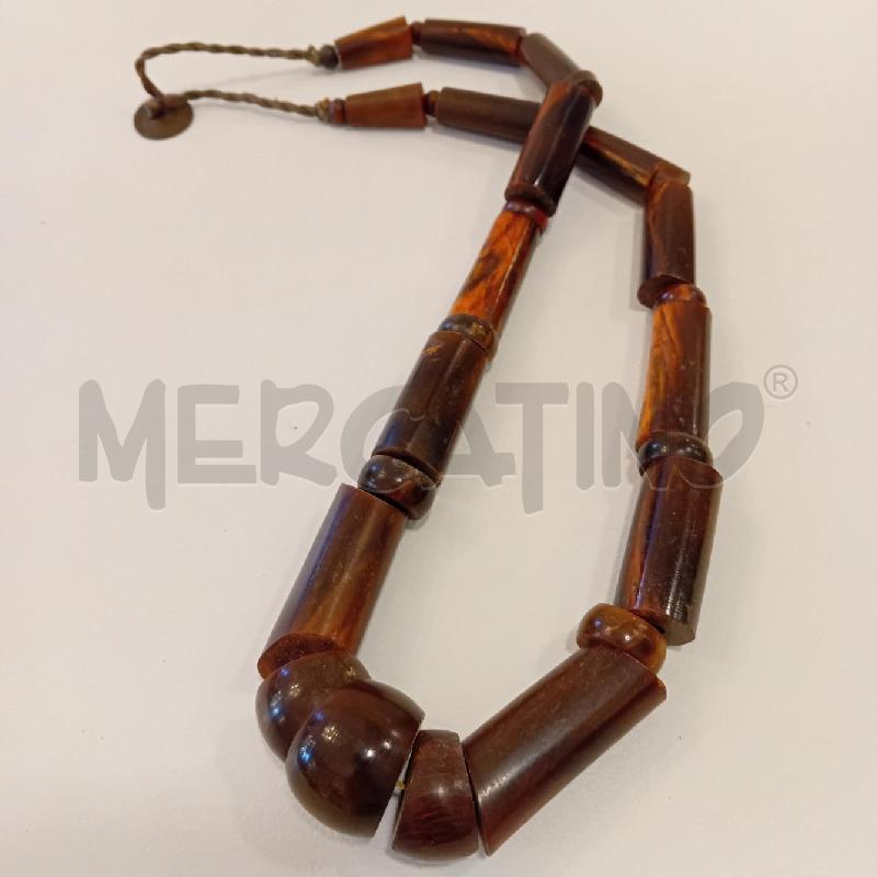 COLLANA LEGNO TUBOLARE | Mercatino dell'Usato Cesenatico 3