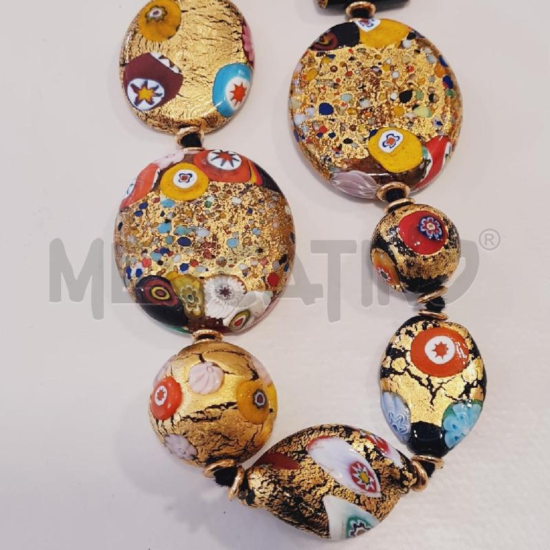COLLANA MURANO CON MURRINE DORATO | Mercatino dell'Usato Cesenatico 2