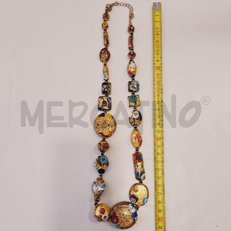 COLLANA MURANO CON MURRINE DORATO | Mercatino dell'Usato Cesenatico 4