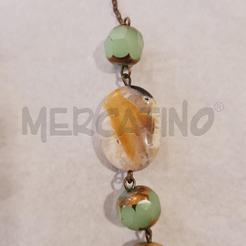 COLLANA PIETRA DURA  AGATA AVVENTURINA  | Mercatino dell'Usato Cesenatico 4