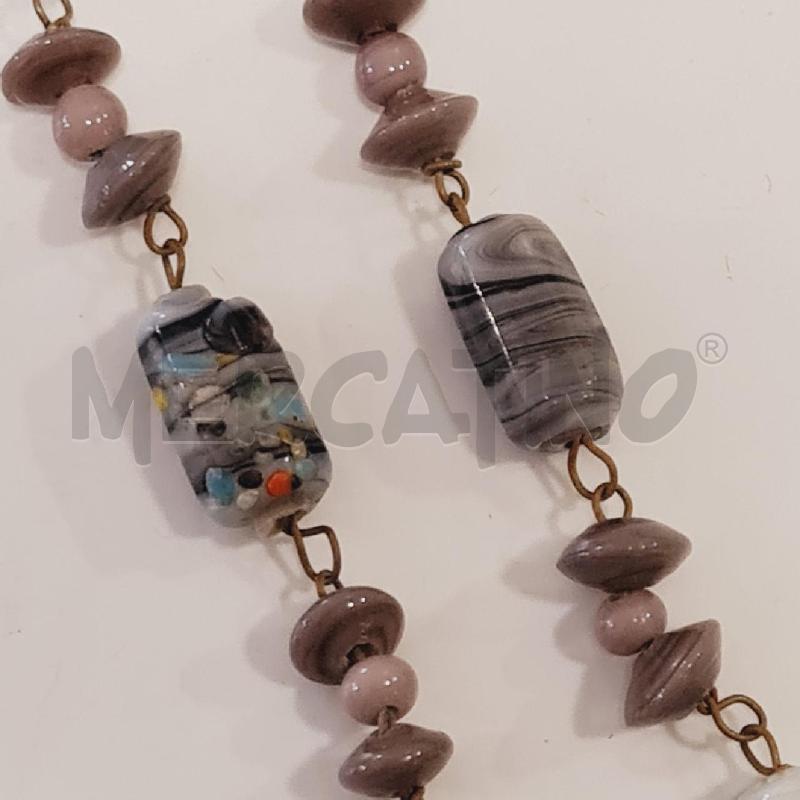 COLLANA VETRO GRIGIO SFUMATO | Mercatino dell'Usato Cesenatico 2