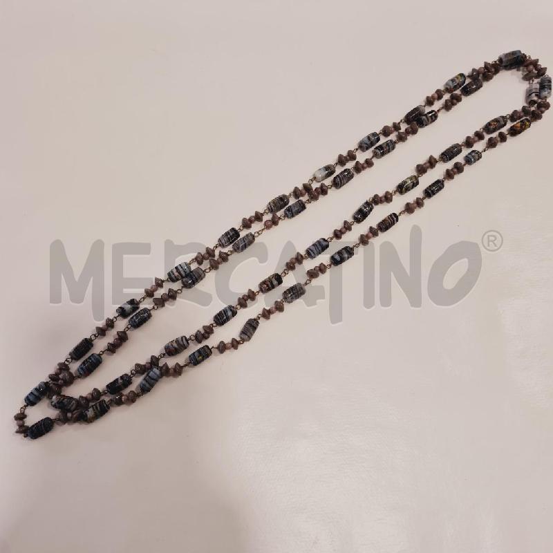 COLLANA VETRO GRIGIO SFUMATO | Mercatino dell'Usato Cesenatico 3