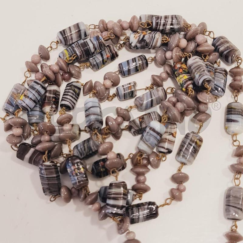 COLLANA VETRO GRIGIO SFUMATO | Mercatino dell'Usato Cesenatico 4