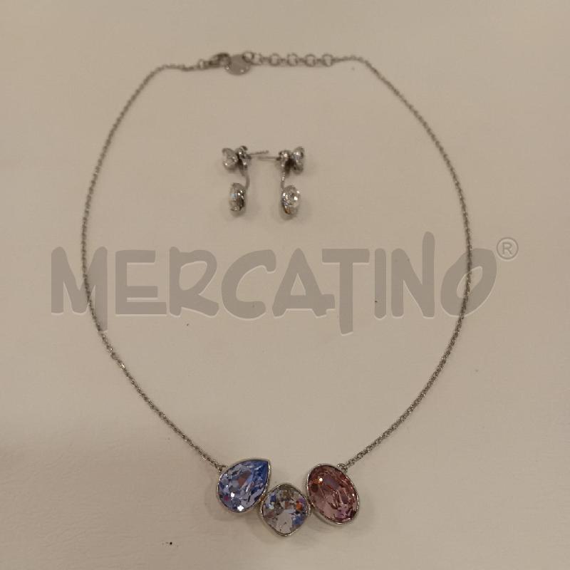 COLLANA + ORECCHINI BROSWAY ACCIAIO STRASS  | Mercatino dell'Usato Cesenatico 2