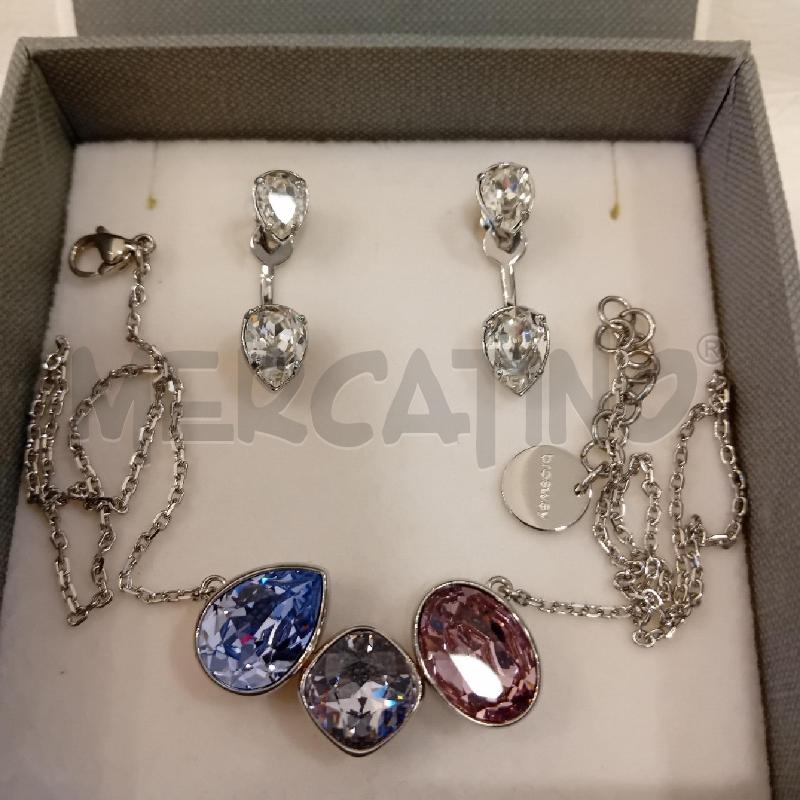 COLLANA + ORECCHINI BROSWAY ACCIAIO STRASS  | Mercatino dell'Usato Cesenatico 4