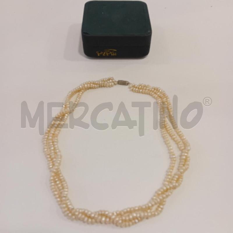 GIRO COLLO PERLINE FIUME 3 FILI | Mercatino dell'Usato Cesenatico 1