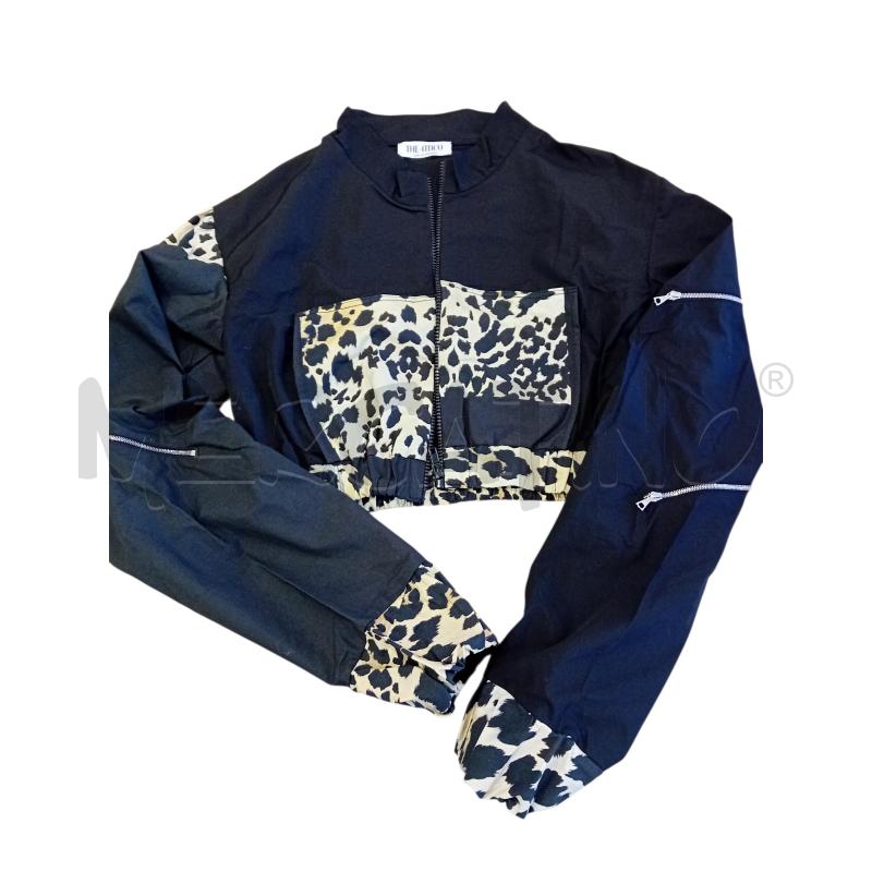 GIUBBINO DONNA THE ATTICO  NERO ANIMALIER | Mercatino dell'Usato Cesenatico 2