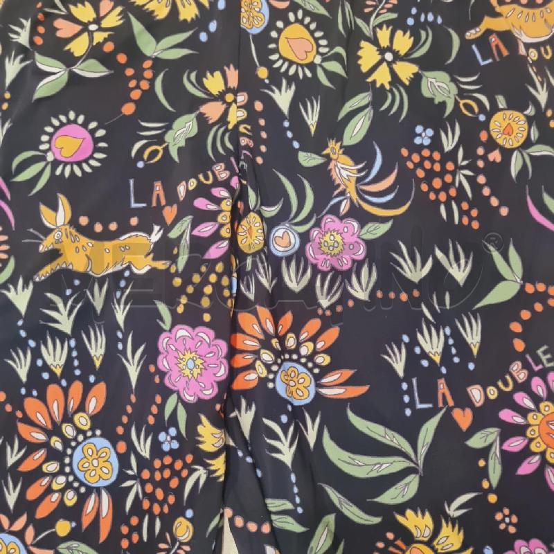 LEGGINGS DONNA DOUBLE J NERO FIORI | Mercatino dell'Usato Cesenatico 2