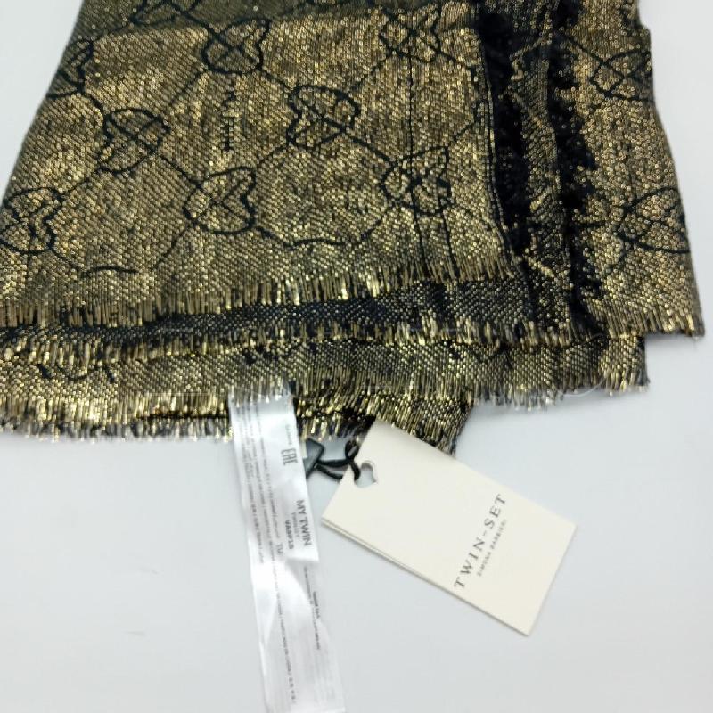 PASHMINA DONNA MY TWIN NERA DORATA | Mercatino dell'Usato Cesenatico 3