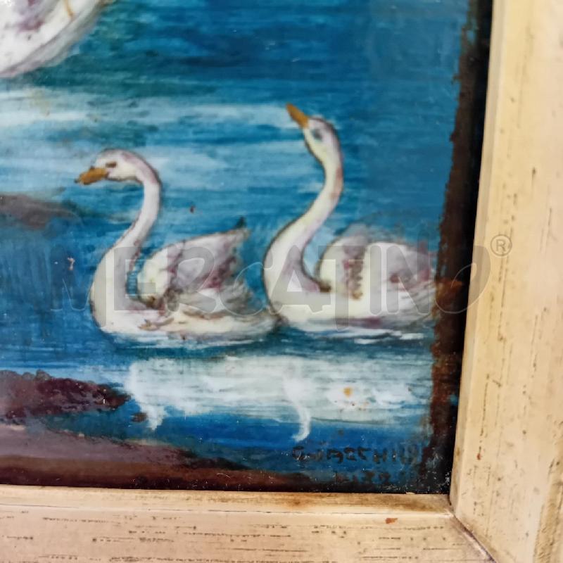 PIASTRELLA DECORATIVA INCORNICIATA DIPINTA A MANO 1932 | Mercatino dell'Usato Cesenatico 2