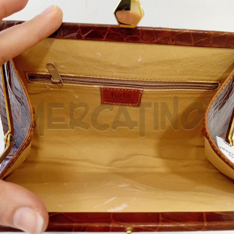 POCHETTE FURLA MARRONE PELLE | Mercatino dell'Usato Cesenatico 4
